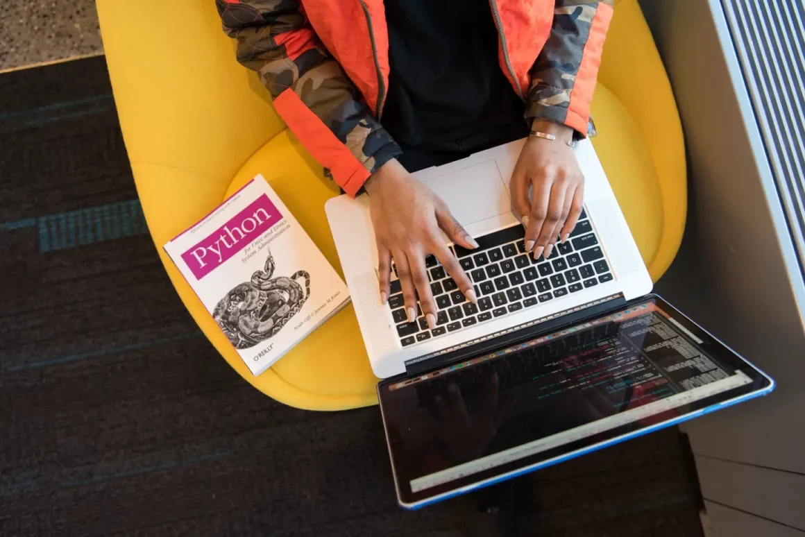 Woman with a laptop
