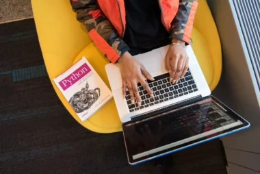 Woman with a laptop